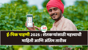ई-पिक पाहणी 2025 : शेतकऱ्यांसाठी महत्त्वाची माहिती आणि अंतिम तारीख